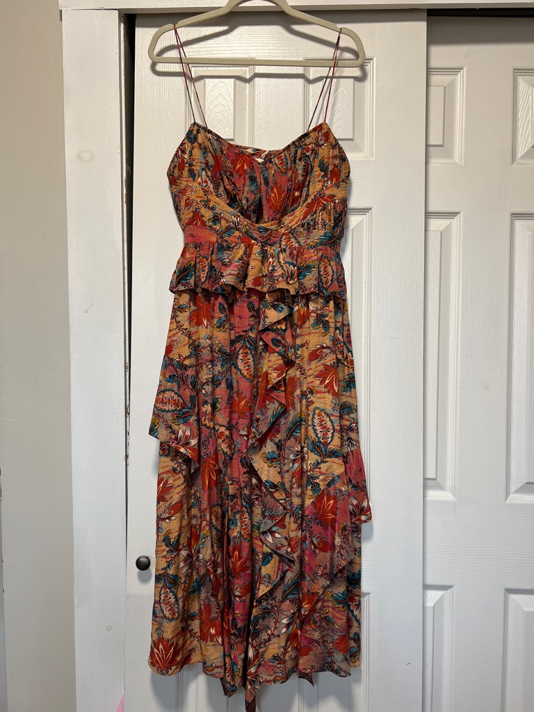 Ulla Renata Floral Ruffle Midi Dress